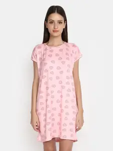 V-Mart Conversational Printed Nightdress