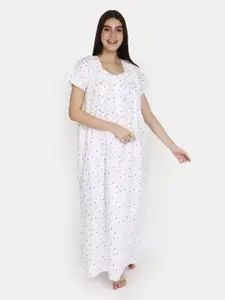 V-Mart Floral Printed Maxi Nightdress