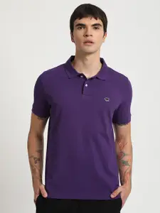 THE BEAR HOUSE Polo Collar Cotton Slim Fit T-shirt