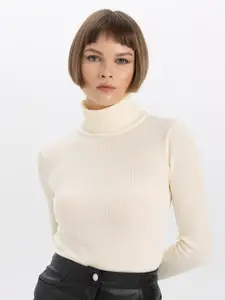 DeFacto Ribbed Turtle Neck Pullover