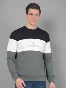 COBB Colourblocked Long Sleeves Cotton Sweatshirt