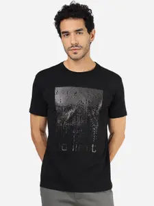 Greenfibre Graphic Printed Cotton Slim Fit T-shirt