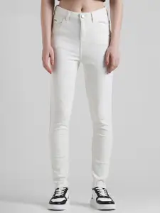 ONLY Women Skinny Fit Clean Look Mid-Rise Stretchable Jeans