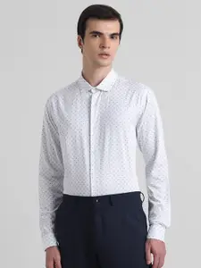 Jack & Jones Slim Fit Geometric Printed Cotton Casual Shirt