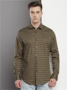 Calvin Klein Slim Fit Horizontal Striped Casual Shirt