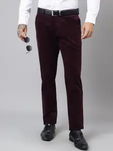 Hancock Men Original Slim Fit Easy Wash Corduroy Formal Trousers