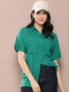 Harvard Women Solid Opaque Casual Shirt