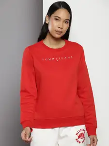 Tommy Hilfiger Typography Printed Pullover Sweatshirt
