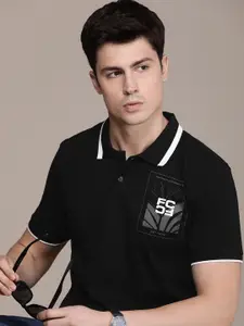 French Connection Men Polo Collar Pure Cotton T-shirt