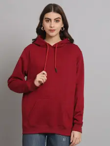 urSense Fleece Hooded Oversized Pullover Sweatshirt