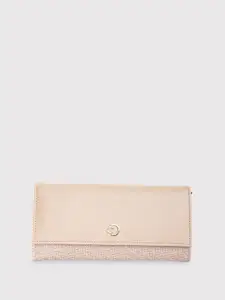 Caprese Women Textured Leather Two Fold Wallet