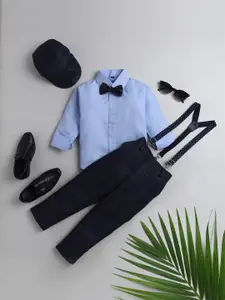 BAESD Boys Checked Shirt With Trousers
