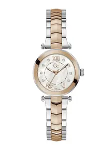 GC Women Embellished Dial & Stainless Steel Style Straps Analogue Watch Y93004L1MF