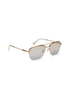 Police Men Square Sunglasses With UV Protected Lens-SPLL18568FFGSG
