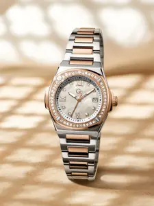 GC GUESS COLLECTION Coussin Shape Mini White Dial Women Analog Watch - Z12003L1MF