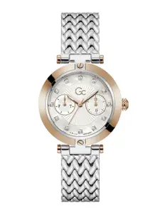 GC GUESS COLLECTION Vogue White Round Dial Women Quartz Analog Watch - Z21006L1MF