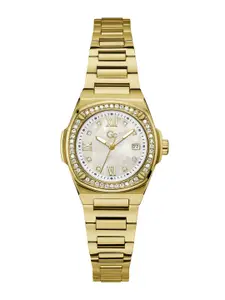 GC GUESS COLLECTION Coussin Shape Mini White Dial Women Analog Watch - Z12005L1MF