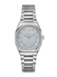 GC Women Embellished Dial & Stainless Steel Straps Analogue Watch Z25003L7MF