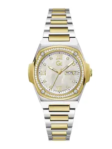 GC GUESS COLLECTION Coussin Shape Lady White Dial Women Analog Watch - Y98008L1MF