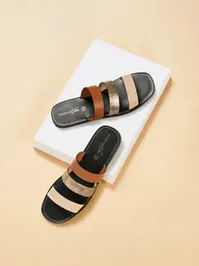 Forever Glam by Pantaloons Colourblocked Open Toe Flats