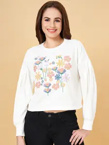 People Graphic Printed Pullover