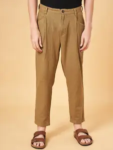 7 Alt by Pantaloons Men Mid-Rise Regular Fit Cotton Trousers