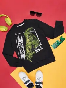 Pantaloons Junior Boys Hulk Printed Round Neck Cotton Pullover Sweatshirt