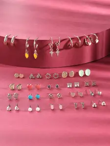 AMI Set Of 25 Contemporary Studs Drops & Half Hoops Earrings