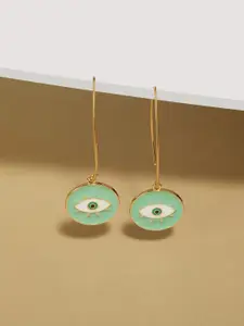 AMI Gold Plated Contemporary Drop Earrings