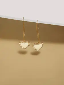 AMI Gold-Plated Contemporary Drop Earrings