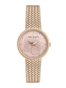 Ted Baker Women Textured Dial & Bracelet Style Straps Analogue Watch BKPEMF3039I