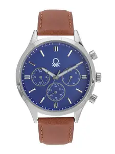 United Colors of Benetton Men Leather Straps Analogue Watch UWUCG0003