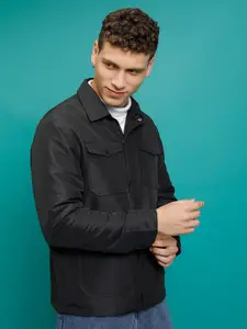 KETCH Black Spread Collar Tailored Jacket