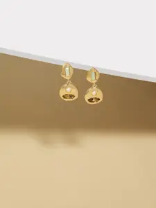 AMI Gold-Plated Contemporary Studs Earrings
