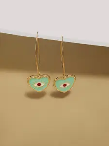 AMI Gold-Plated Contemporary Drop Earrings