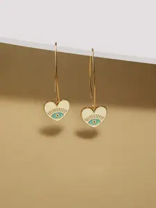 AMI Gold-Plated Contemporary Drop Earrings