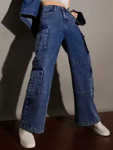 SASSAFRAS Women Light Fade Acid Wash Clean Look Stretchable Jeans