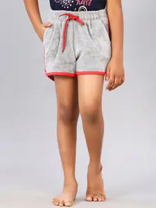 ZION Girls Mid-Rise Cotton Lounge Shorts