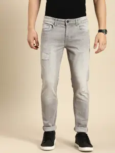 Being Human Men Slim Fit Mildly Distressed Heavy Fade Stretchable Mid-Rise Jeans