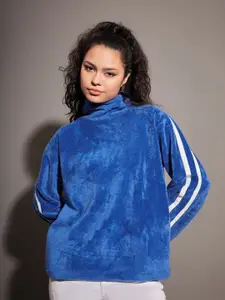 SASSAFRAS Blue High Neck Pullover