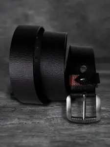 Elite Crafts Men Textured Leather Formal Belt