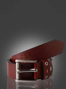 Elite Crafts Men Textured Leather Formal Belt