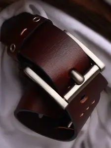 Elite Crafts Men Textured Leather Formal Belt