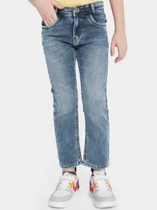 Octave Boys Blue Clean Look Heavy Fade Stretchable Jeans