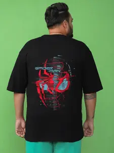 Bewakoof Plus Official Marvel Merchandise Printed Oversized T-shirt