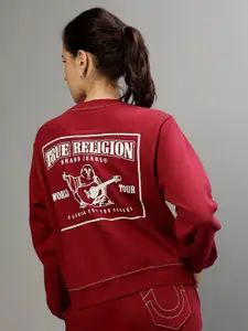 True Religion Graphic Printed Pullover Sweatshirt