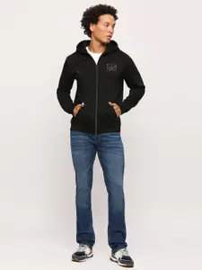 Pepe Jeans Hooded Long Sleeves Front-Open Sweatshirt