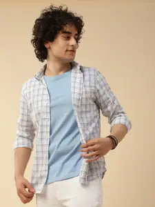 Turtle Checked Relaxed Slim Fit Cotton Casual Shirt