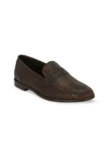 CARLO ROMANO Women RODIA Textured Leather Formal Penny Loafers