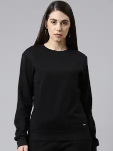 TWIN BIRDS Round Neck Cotton Sweatshirt